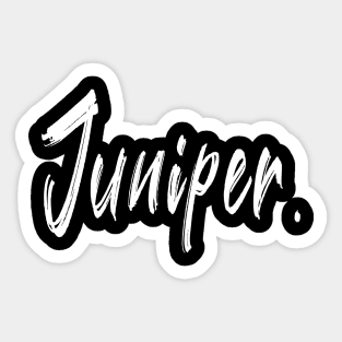 Name Girl Juniper Sticker